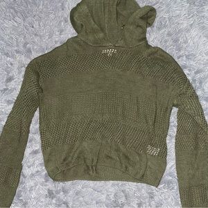 Green Hooded Sweater